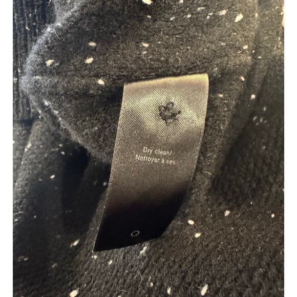 Rag & Bone 100% Cashmere Tamara Speckled Black Button Cardigan Sweater Large - Picture 7 of 7